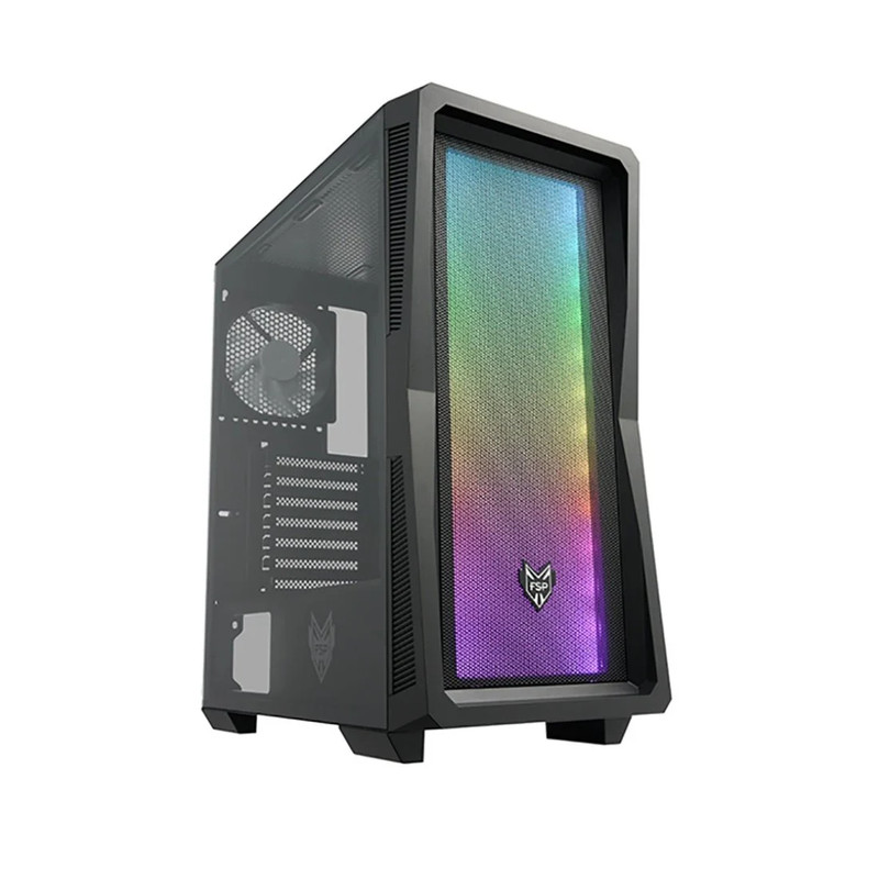 FSP CMT212 ATX Mid Tower Case - Black - صندوق